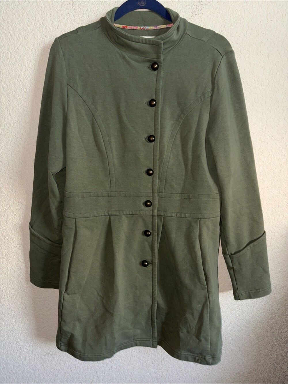 Matilda Jane Military Onyx Jacket Coat Army Green Gorp Chore Barn Utility L